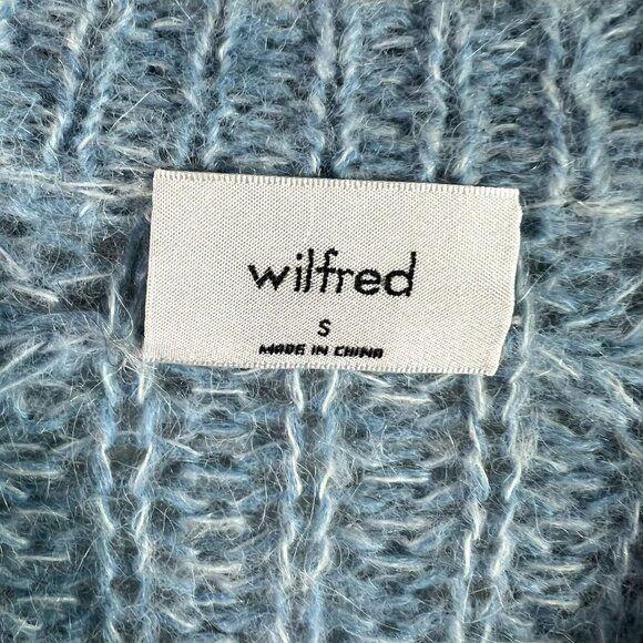 🟣🟣🟣 Wilfred Free Women's Size Small Balloon Sleeve Colorblock Sweater - Picture 4 of 8